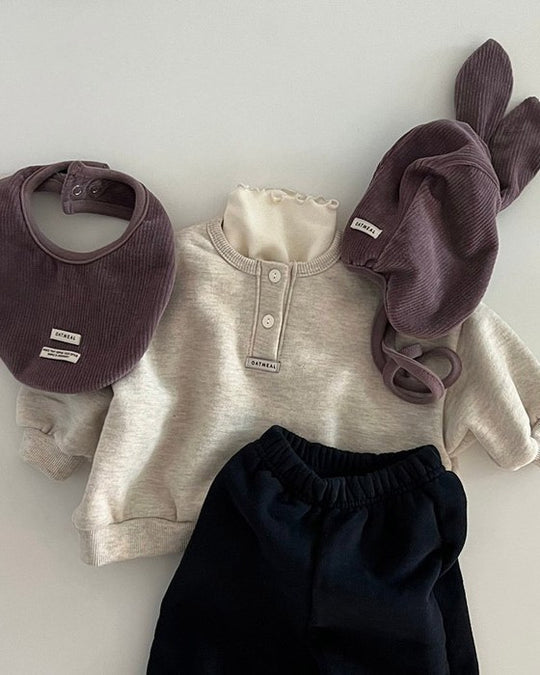 [OATMEAL]べべボタン起毛mtm