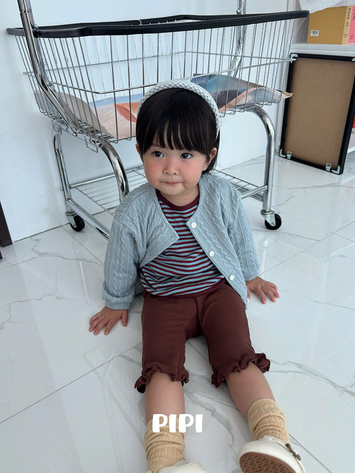 [PIPI]フリル8分丈パンツ