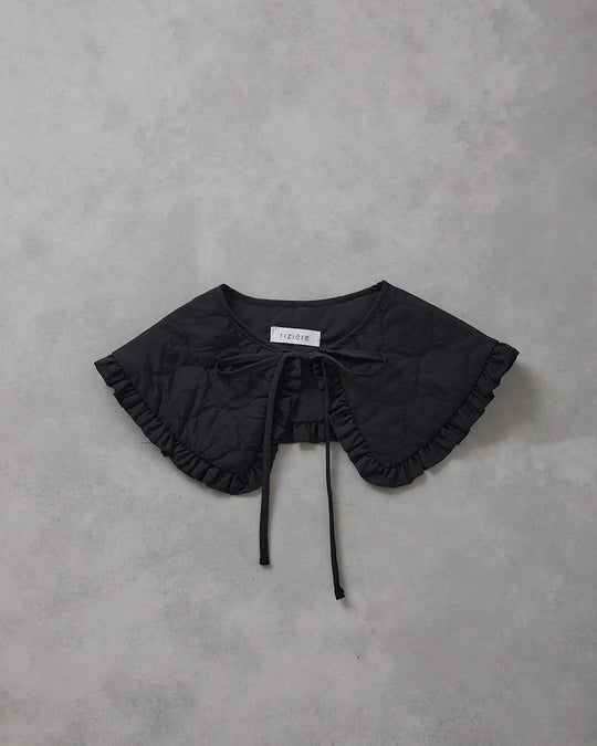 キルティングフリル付け衿riz