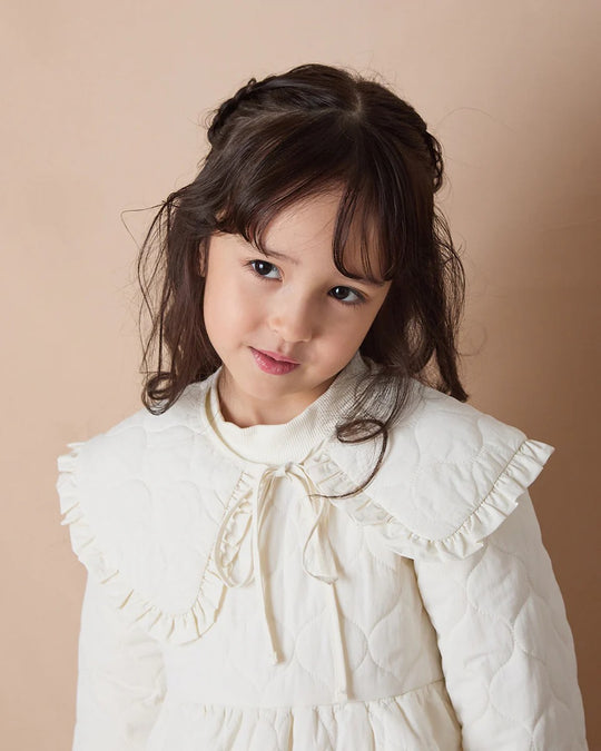 キルティングフリル付け衿riz