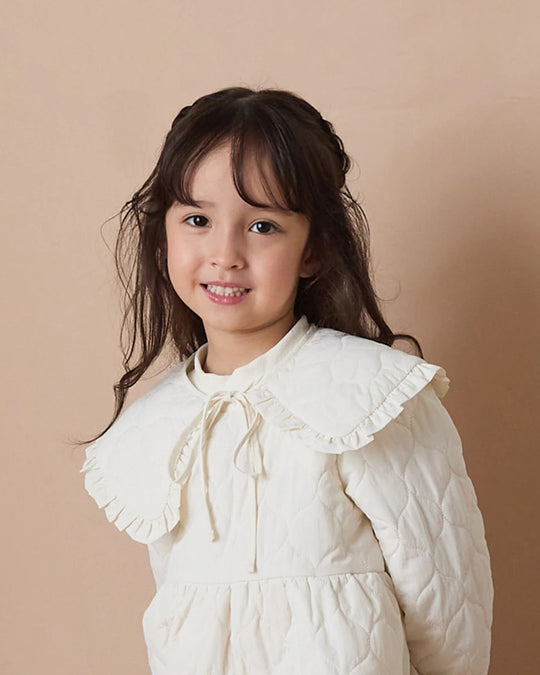 キルティングフリル付け衿riz