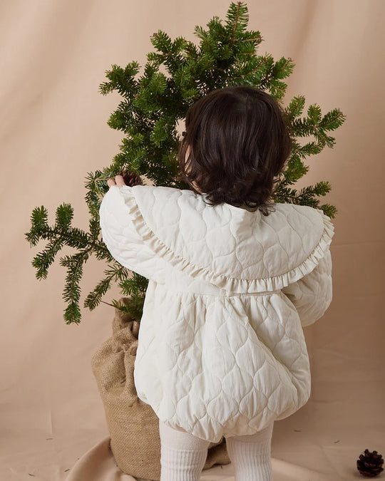 キルティングフリル付け衿riz