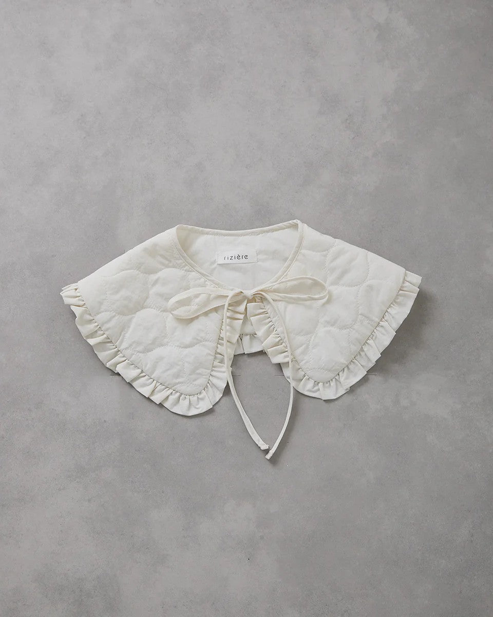 キルティングフリル付け衿riz