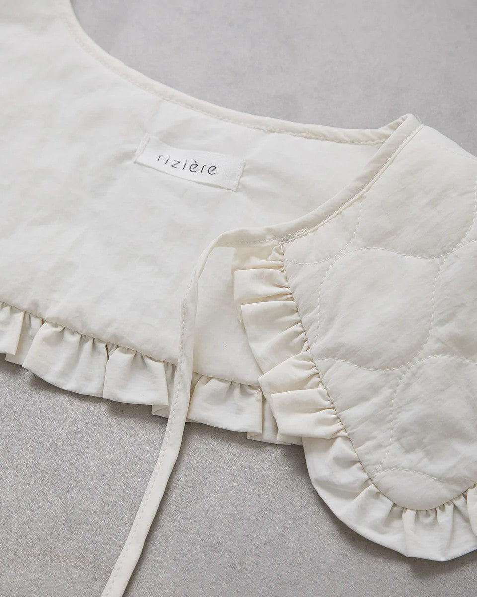 キルティングフリル付け衿riz