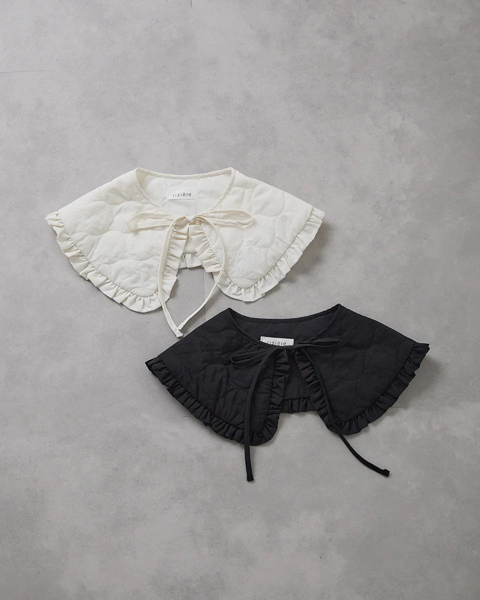 キルティングフリル付け衿riz