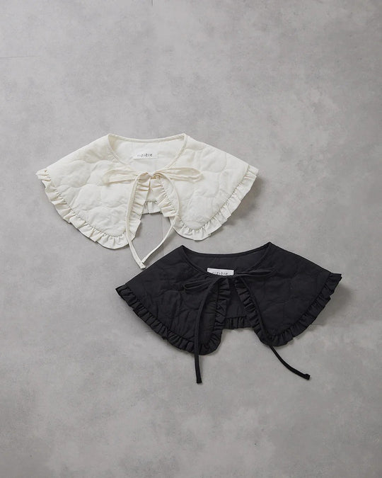 キルティングフリル付け衿riz