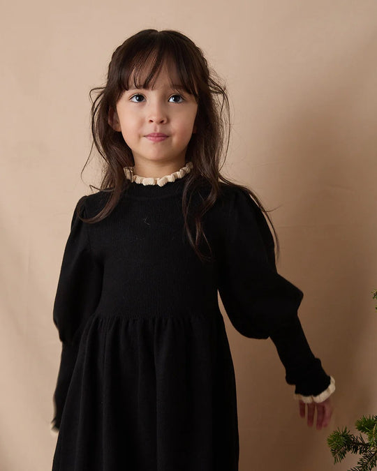 バイカラーフリルニットワンピースriz