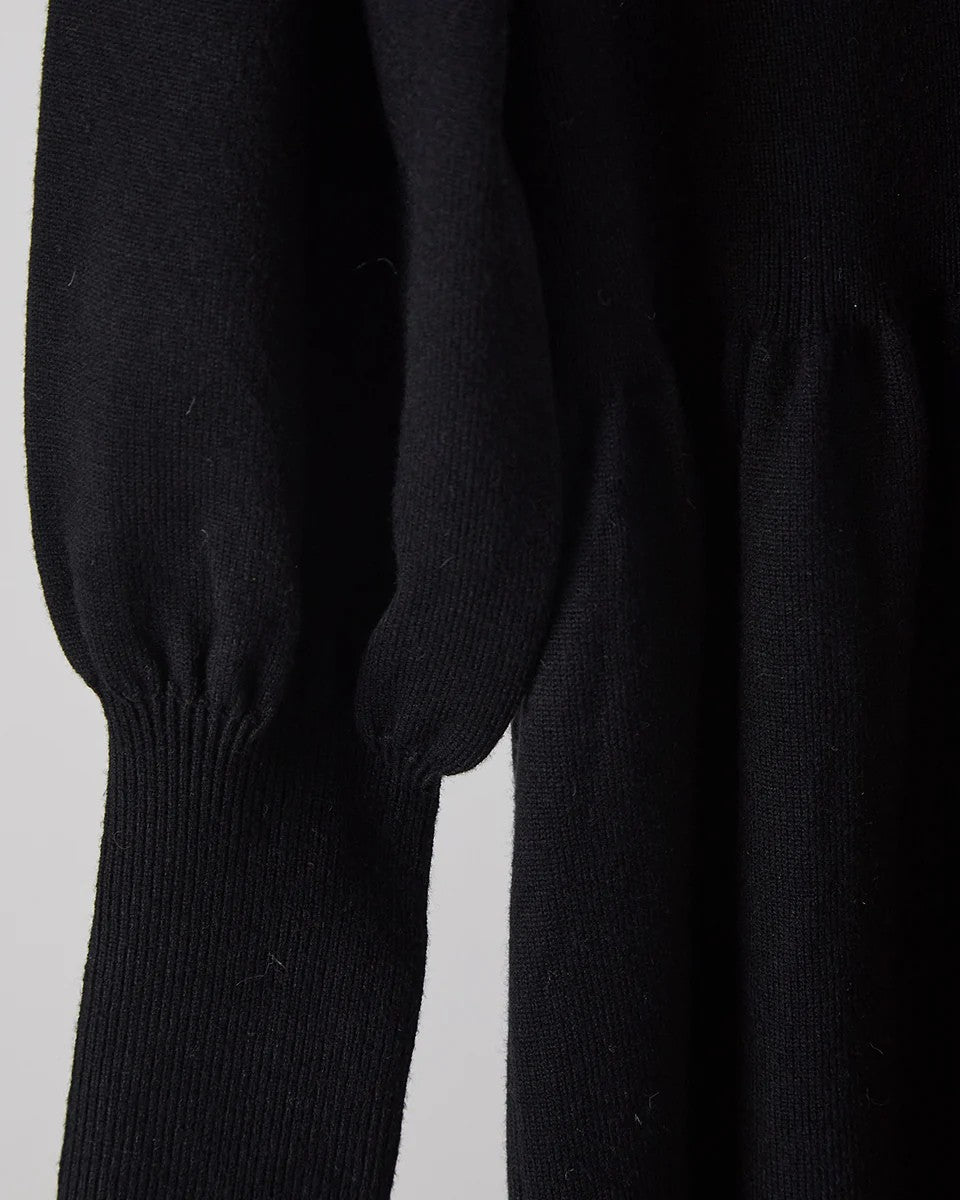 バイカラーフリルニットワンピースriz