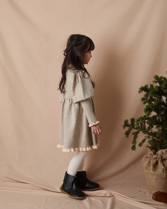 バイカラーフリルニットワンピースriz