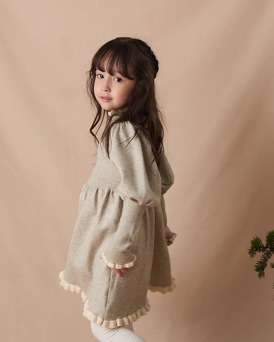 バイカラーフリルニットワンピースriz