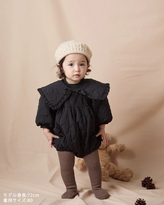 キルティングベビーロンパースriz