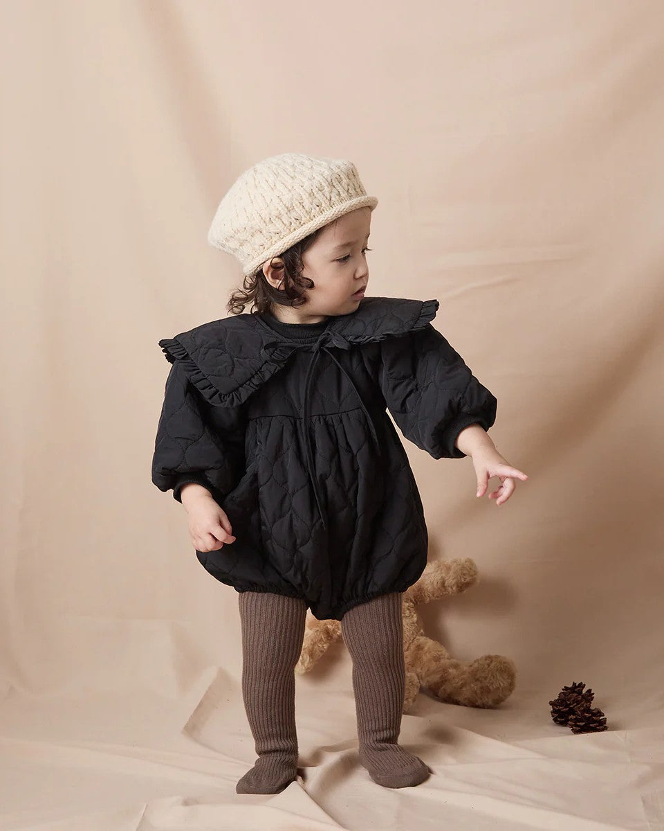 キルティングベビーロンパースriz