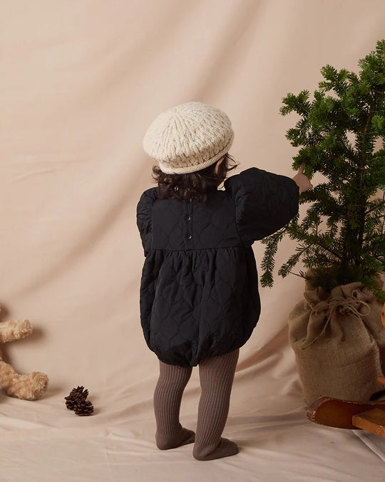 キルティングベビーロンパースriz