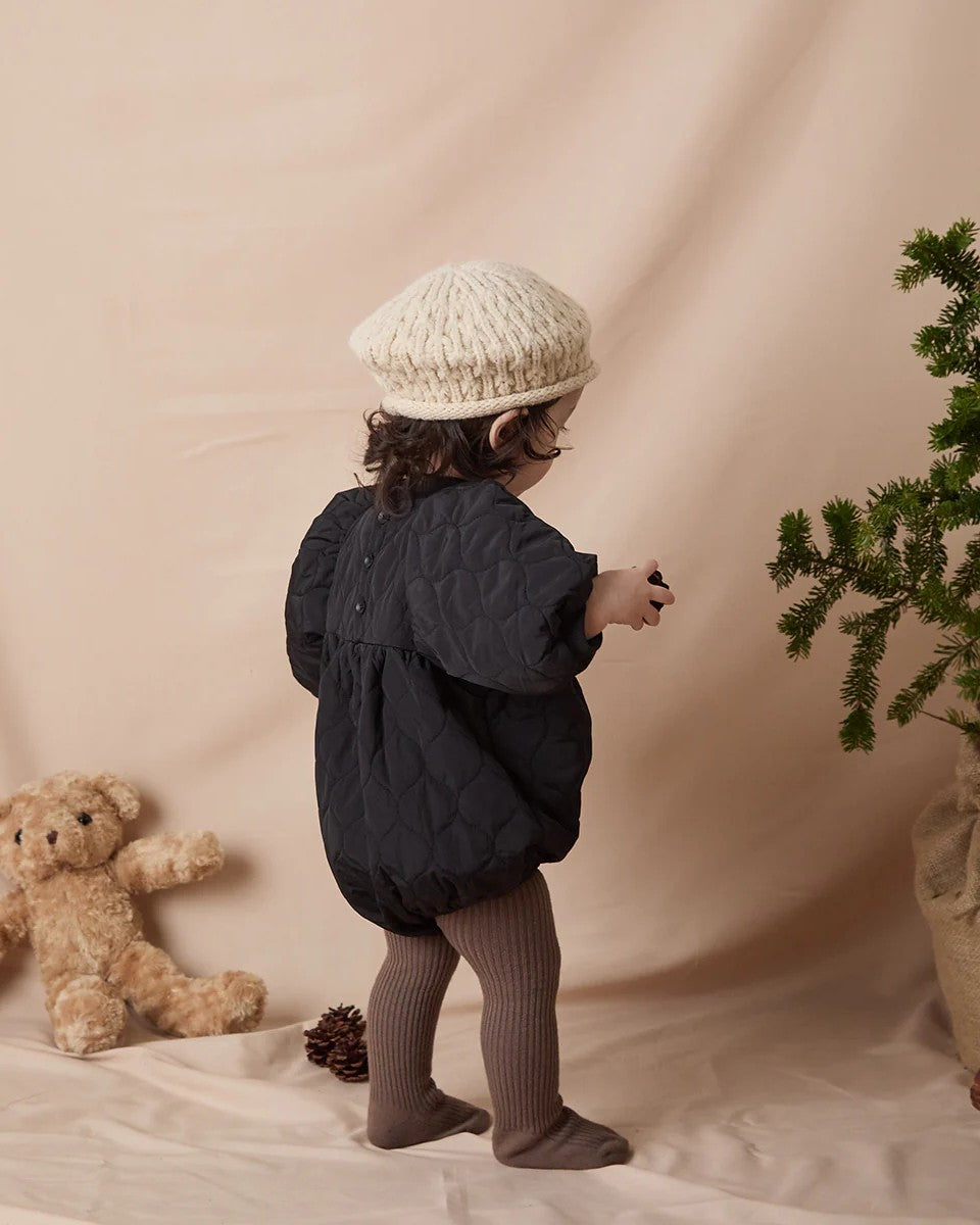 キルティングベビーロンパースriz