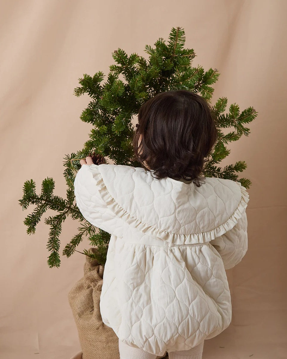 キルティングベビーロンパースriz