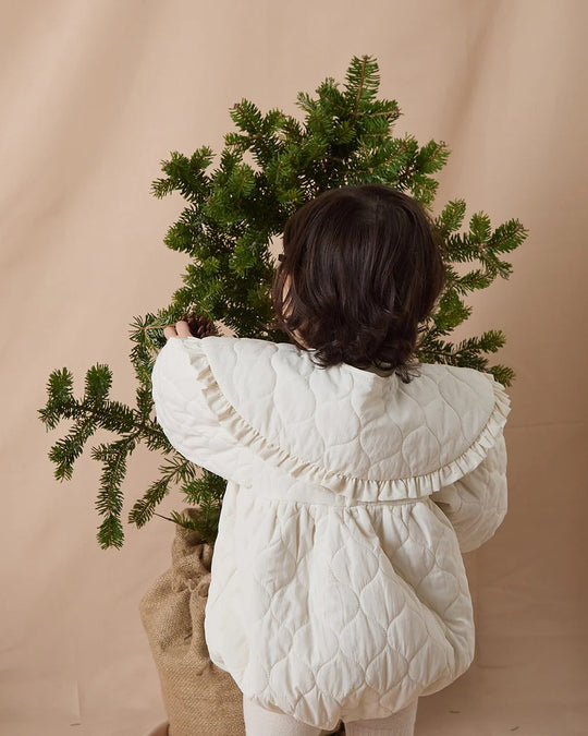 キルティングベビーロンパースriz