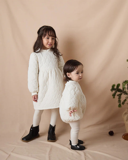 キルティングベビーロンパースriz