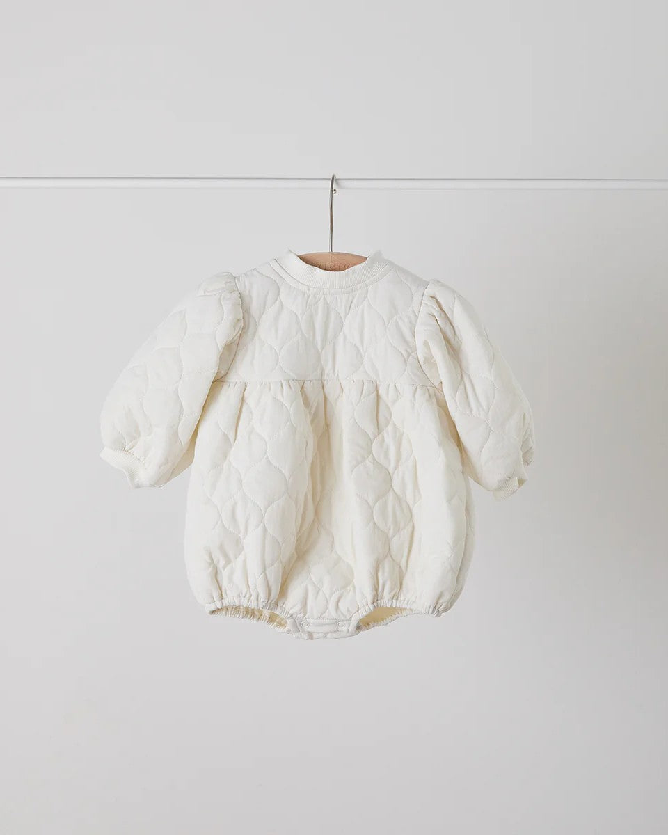 キルティングベビーロンパースriz