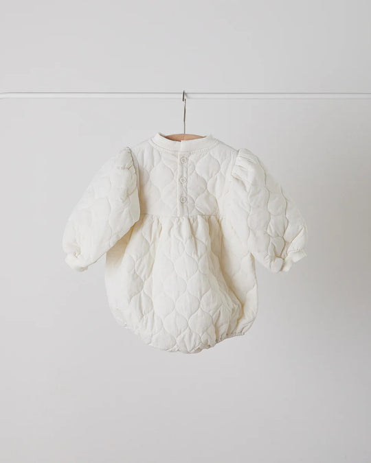 キルティングベビーロンパースriz