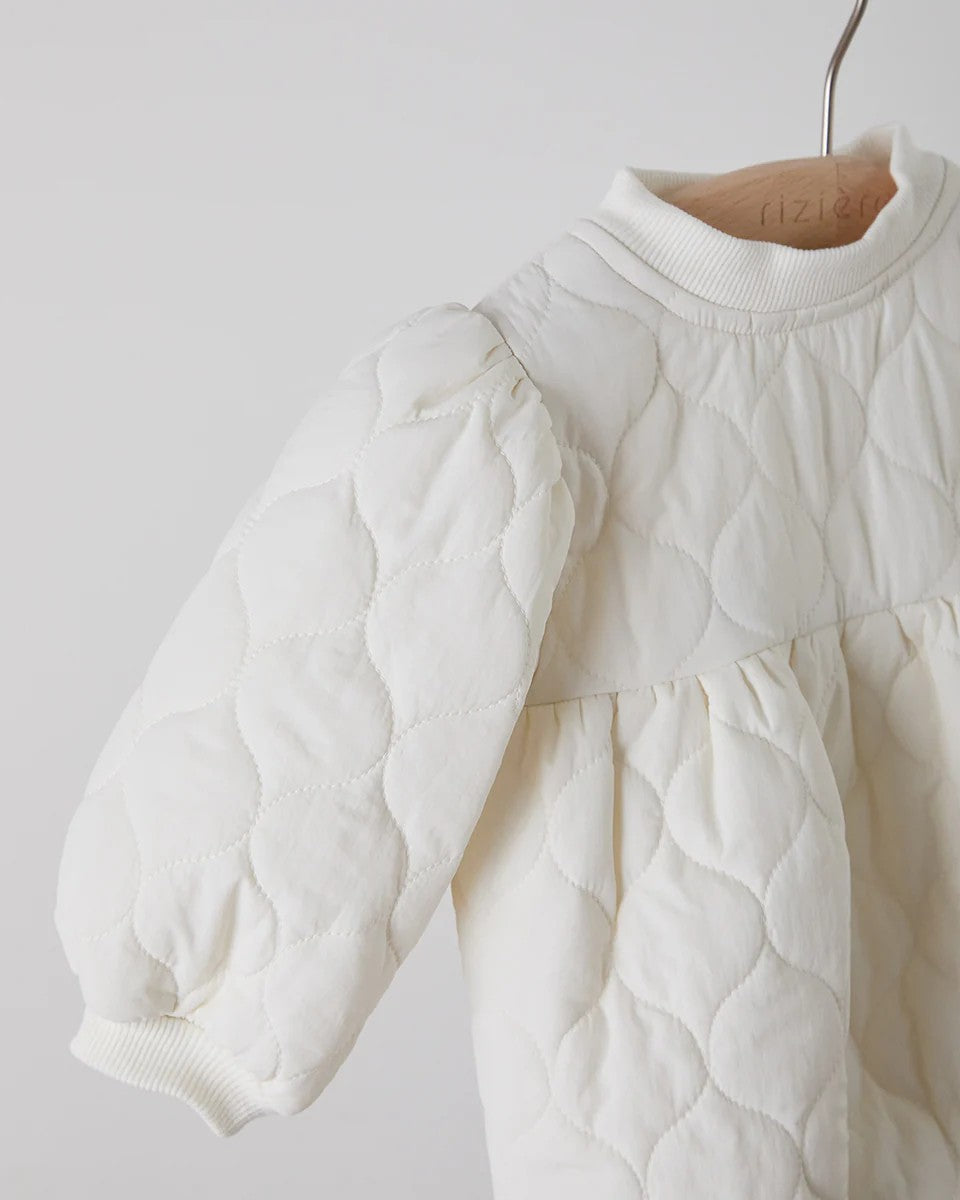 キルティングベビーロンパースriz