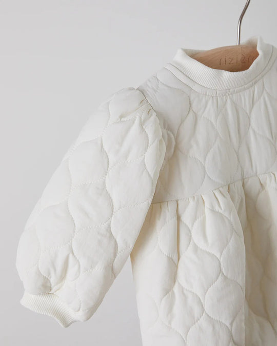 キルティングベビーロンパースriz