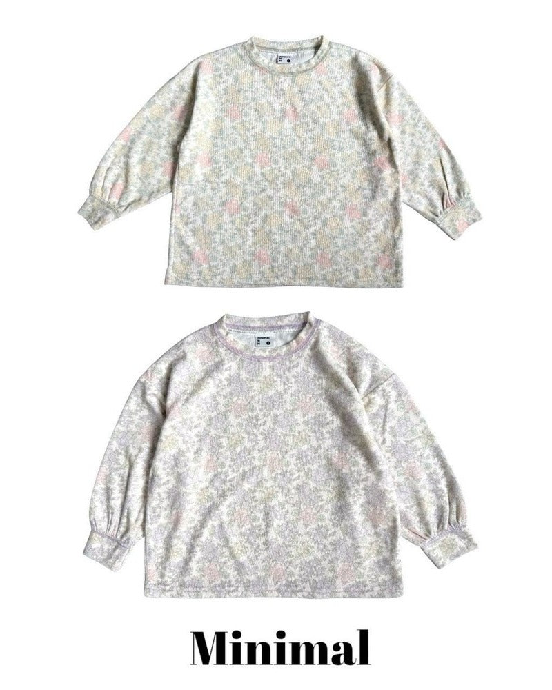 [MINIMAL]フラワーソフトTシャツ