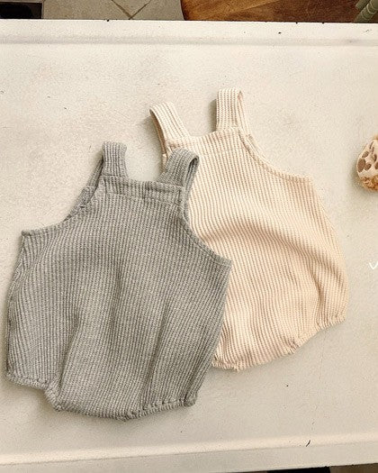 予約[valubebe]ワッフルサロペットスーツ