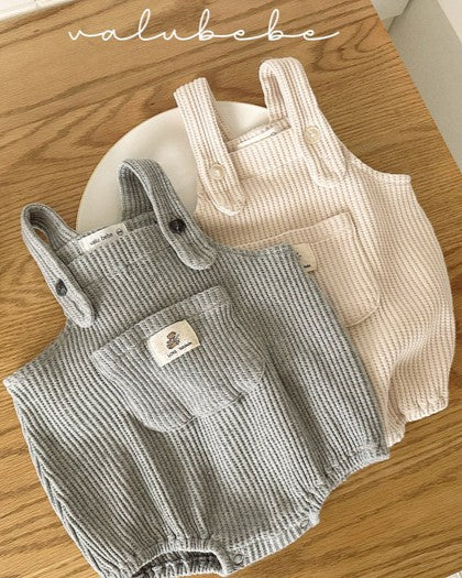 予約[valubebe]ワッフルサロペットスーツ