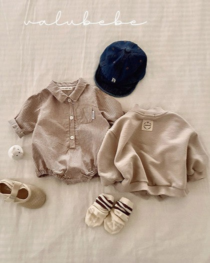 予約[valubebe]ストライプシャツスーツ