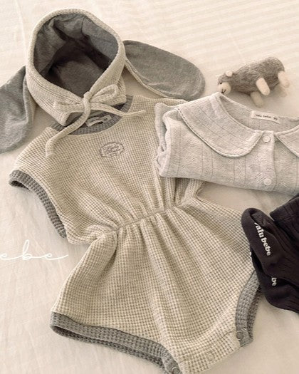 予約[valubebe]クロップド配色スーツ