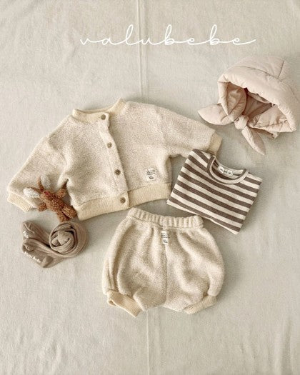 [valubebe]フェザーパイルカーディガン