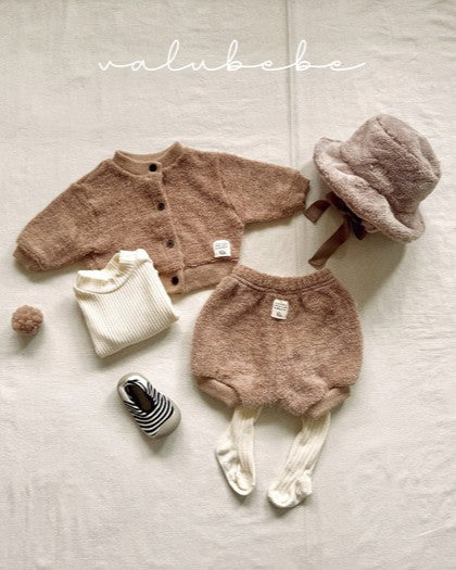 [valubebe]フェザーパイルカーディガン