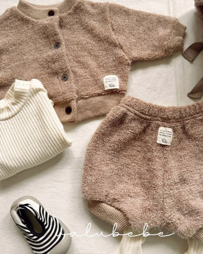 [valubebe]フェザーパイルカーディガン