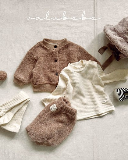 [valubebe]フェザーパイルカーディガン