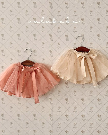 予約[valubebe]リボンチュールスカートブルマ