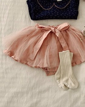 予約[valubebe]リボンチュールスカートブルマ