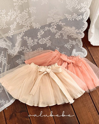 予約[valubebe]リボンチュールスカートブルマ