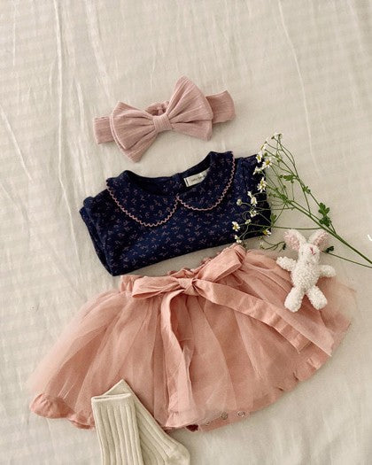 予約[valubebe]リボンチュールスカートブルマ