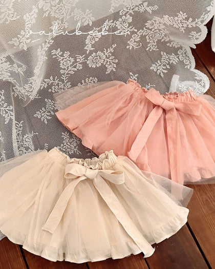予約[valubebe]リボンチュールスカートブルマ