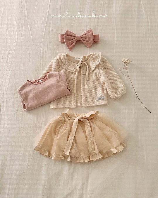 予約[valubebe]リボンチュールスカートブルマ