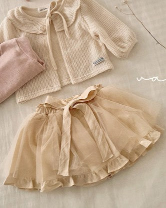 予約[valubebe]リボンチュールスカートブルマ