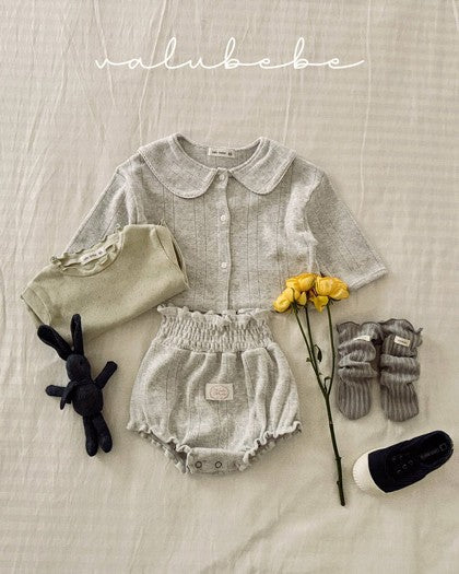 予約[valubebe]アイレットスモックブルマ