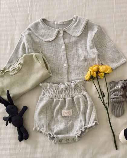 予約[valubebe]アイレットスモックブルマ