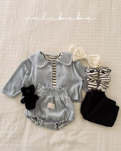 予約[valubebe]アイレットスモックブルマ