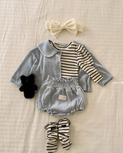 予約[valubebe]アイレットスモックブルマ