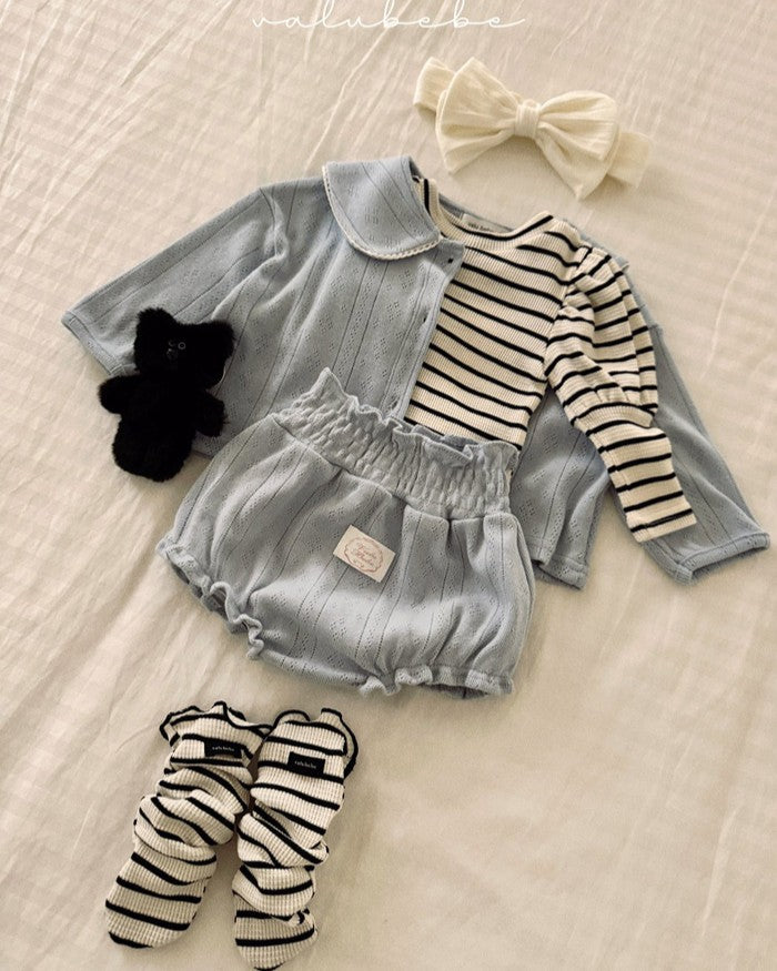 予約[valubebe]アイレットスモックブルマ