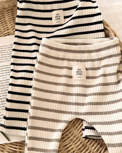 予約[valubebe]ストライプレギンス