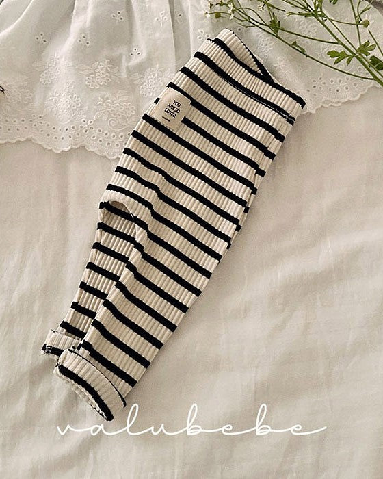 予約[valubebe]ストライプレギンス