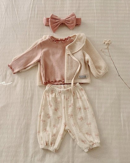 予約[valubebe]エンボスパンツ