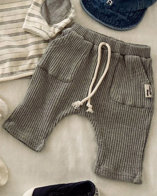 予約[valubebe]ワイドワッフルバギーパンツ